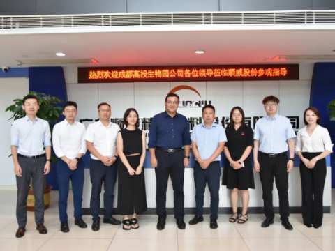 成都高新投资集团一行莅临尊龙凯时人生就是博参观交流